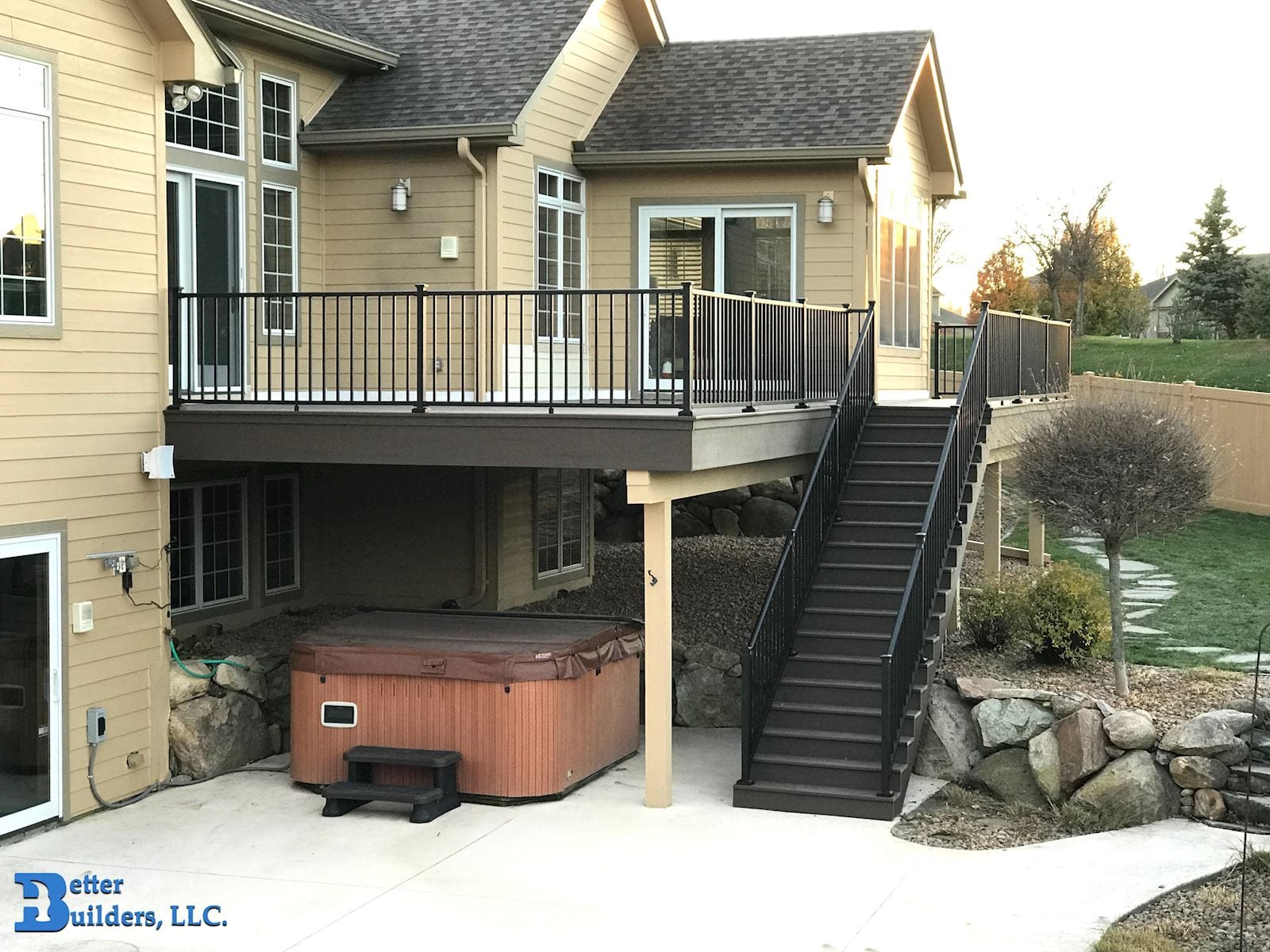 Johnston, IA Deck and Lighting Project Better Builders